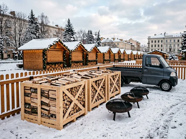 Дрова для ярмарок и городских праздников в Электроуглях